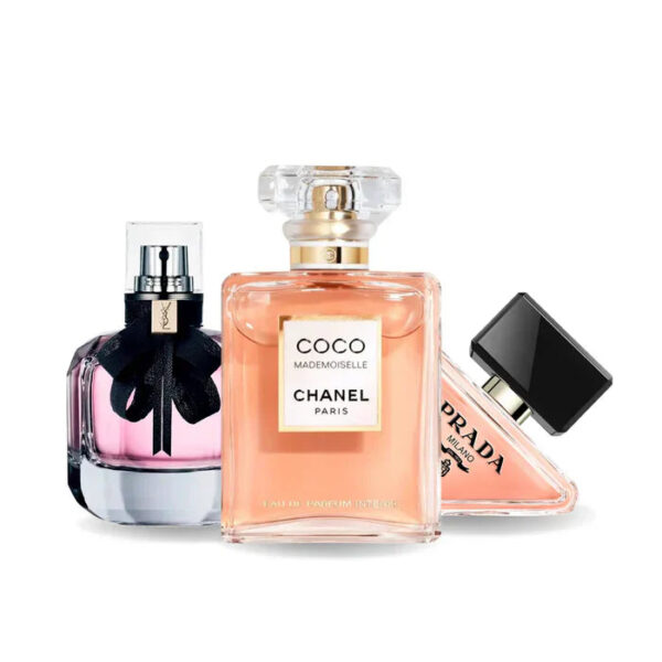 Pakje van 3 parfums: Prada PARADOXE, COCO MADEMOISELLE e MON PARIS 100ml