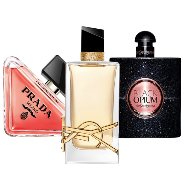 Pakje van 3 parfums: Prada Paradoxe, Black Opium Yves Saint Laurent, Libre (Eau de Parfum)