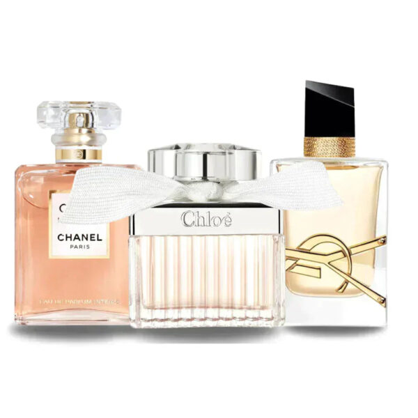 Pakje van 3 parfums: Chanel COCO MADEMOISELLE, Yves Saint Laurent LIBRE, CHLOÉ (Eau de Parfum)